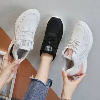 

2019 autumn new breathable net shoes women's running mesh trend lightweight sports shoes women