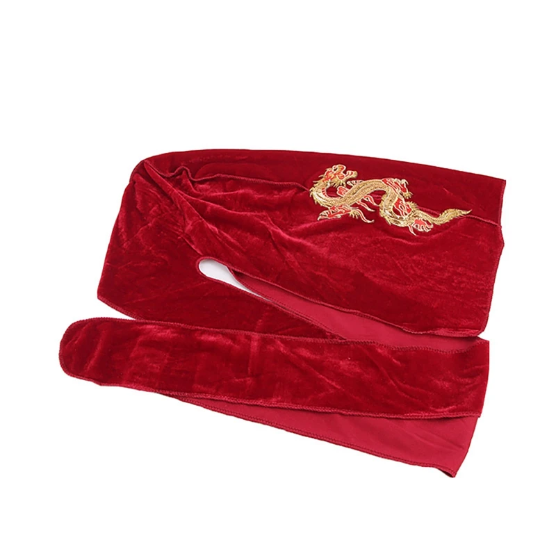 Hot Sale Beach Cap Long-tailed Chinese Dragon Printed Velvet Soft Turban Cap Headscarf Headwear Apparel