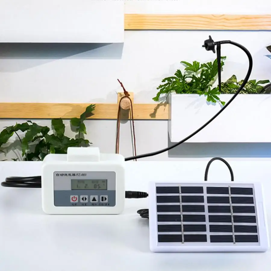 Solar Intelligent Drip Water Irrigation System Auto Self Watering Plant