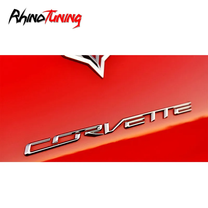 Логотип Corvette эмблема автостайлинг значок хромированная Наклейка для 2015 Stingray Z06