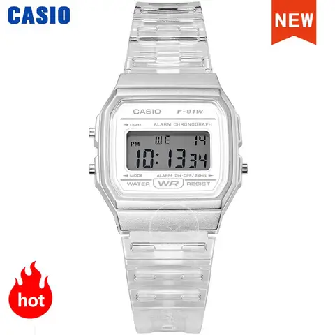 Casio Unisex Digital Sport Watch – Transparent LED Display, Waterproof, Casual Design