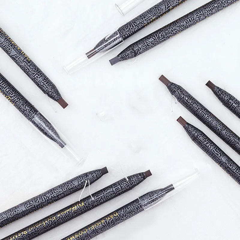 Pull Eyebrow Pencil Makeup Artist Studio Floor Tattoo Eyebrow Pencil Color Waterproof Not Smudge Makeup Pen