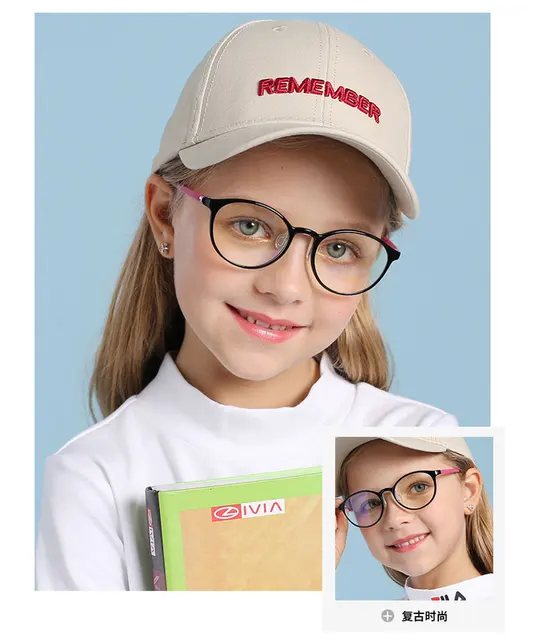 Round Blue Light Kids Glasses Optical Frame 2020 Children Boy Girls