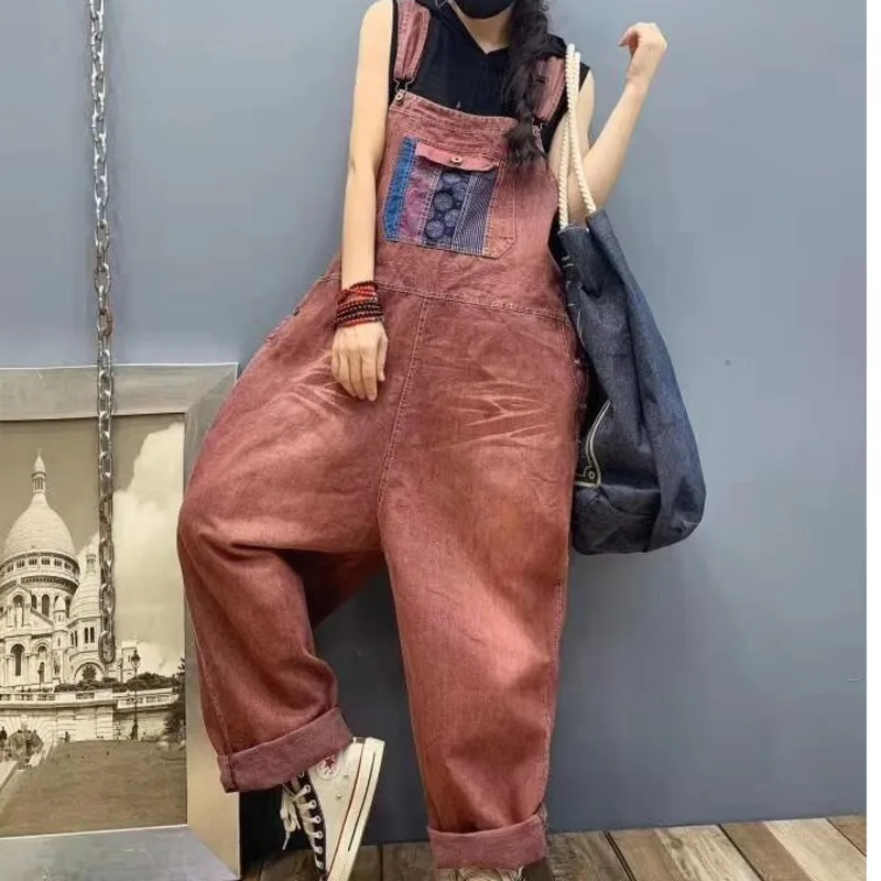 baggy denim jumpsuit