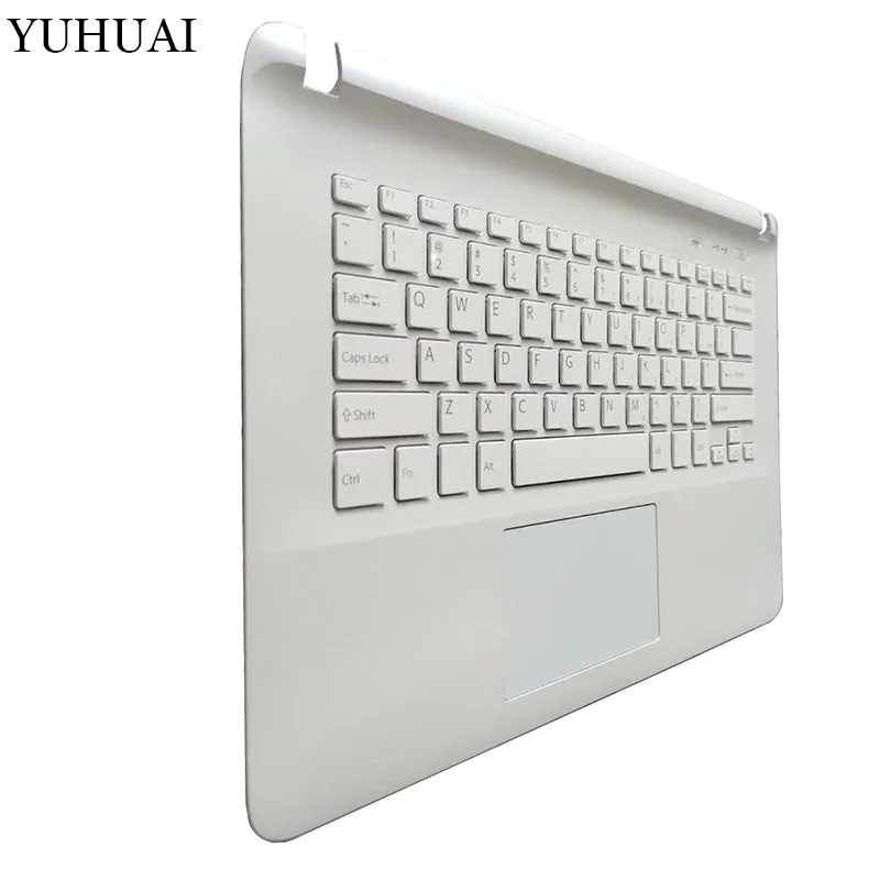 Ноутбук США клавиатура для sony Vaio SVF141 SVF142 SVF143 SVF1421 SVF14E белый упор рук верхняя крышка с тачпадом