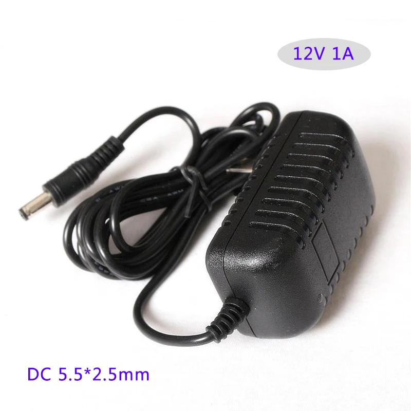 AC DC adapter 12V 1A 12W Converter Adapter Charger Plastic case LED driver wall-mounted Jack plug | Обустройство дома
