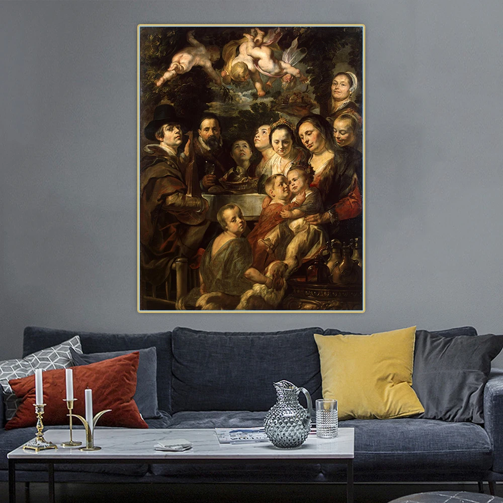Dipinto A Olio Su Tela Dipinto A Olio Immagine Estetica Decorazione Della Parete Della Decorazione Della Casa