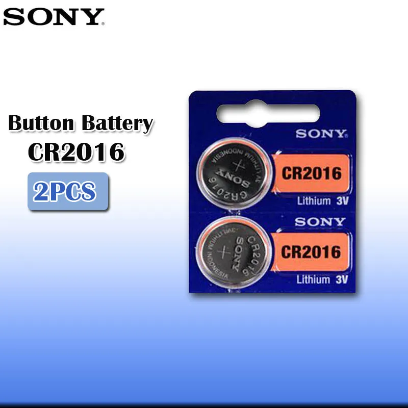 2 шт./лот sony CR2016 3V 100% оригинальный литиевый аккумулятор для автомобильных часов