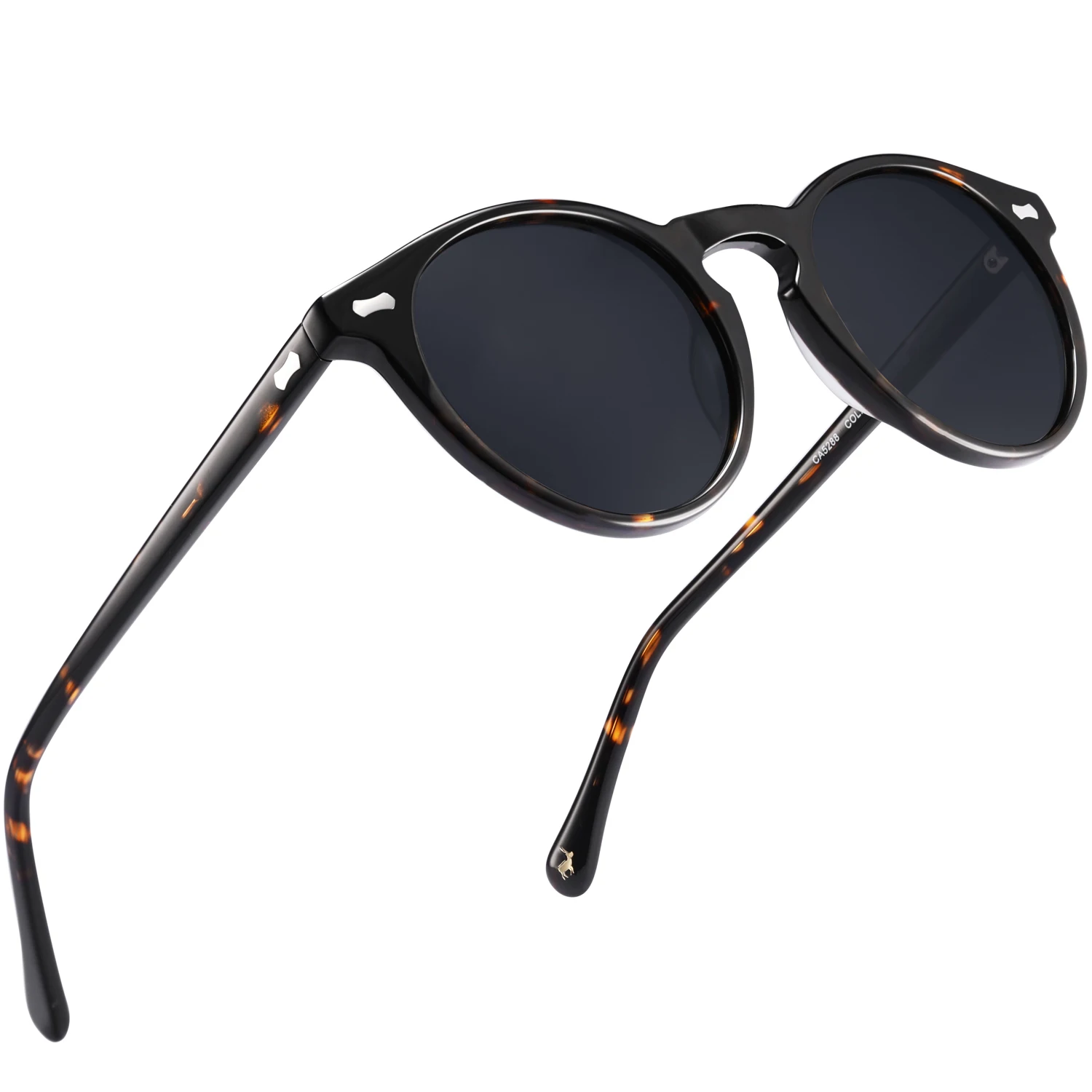 Carfia Polarized Sunglasses Classical Brand Designer Gregory Peck Vintage Men Women Round Sun Glasses 100% UV400 5288 | Аксессуары для