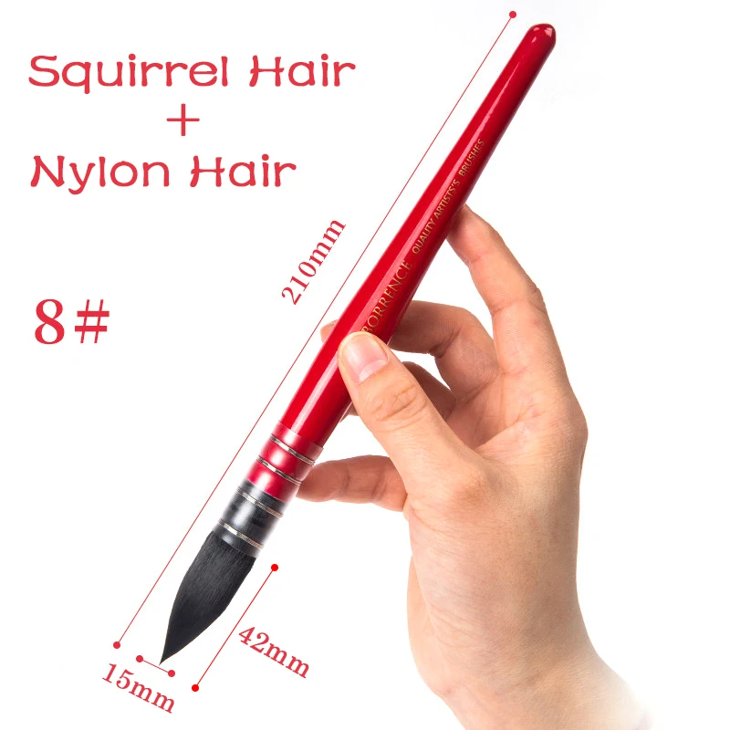 Calligraphy Brush Paint Brush Professional Watercolor Brush Squirrel Nylon Hair Brush Pen Calligraphy Round Point Hand Painting Art Supplies