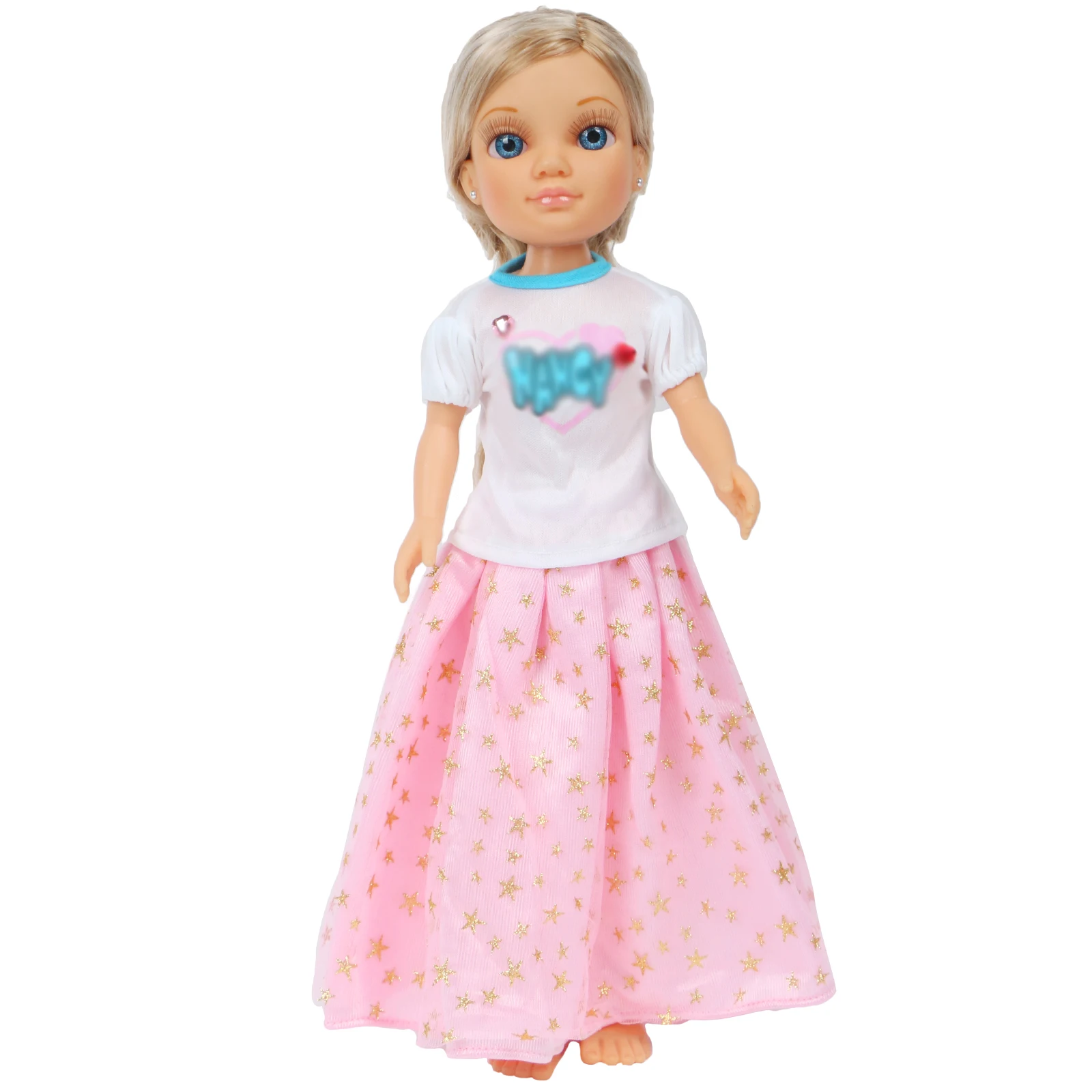 Высококачественное Кукольное платье Нэнси, праздничная одежда, наряд блестящая блузка принцессы+ розовая юбка Одежда для кукол аксессуары, детские игрушки