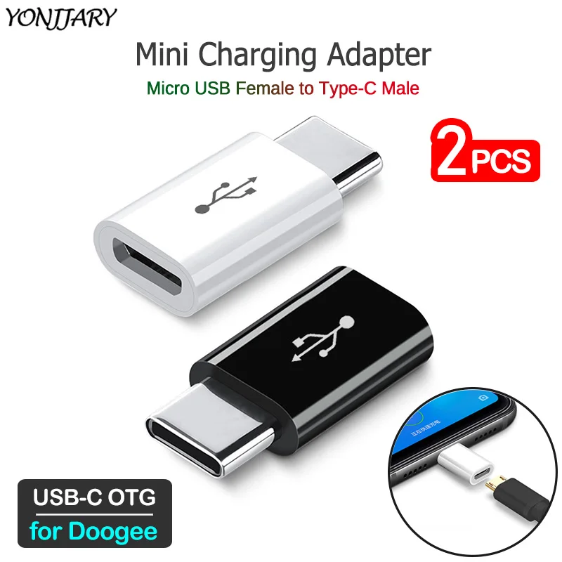 Переходник с USB C на Micro для зарядки Doogee S90C S95 S90 S68 Pro S80 Lite N100 адаптер OTG Type телефона 2