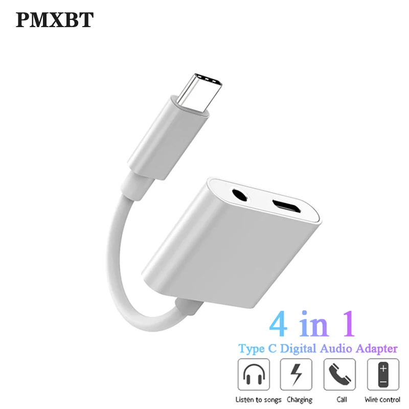 Usb type C до 3,5 мм адаптер для наушников 4 в 1 Aux аудио кабель для зарядки конвертер для наушников для Xiaomi Mi 9 8 huawei P30 P20