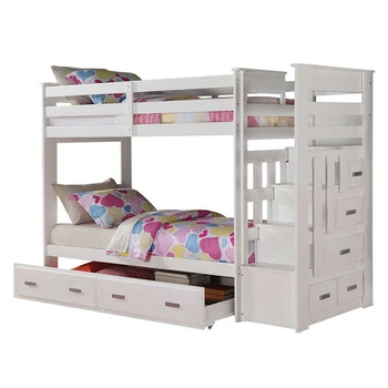 

Fashion Children Beds Multifunction Combination of Adult Cot Bunk Bed Mediterranean Style