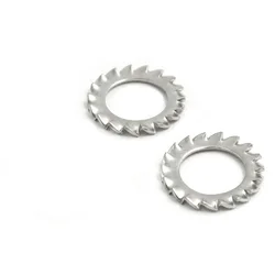 50/100X M2.5 M3 M4 M5 M6 M8 M10 M12 GB862.1 DIN6798A A2 304 Stainless Steel External Toothed Serrated Lock Washer Gasket