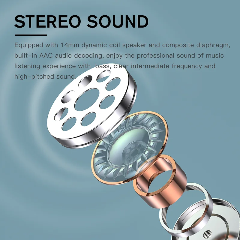 iKF Find Pro Wireless Earbuds Gaming Touch Control TWS Bluetooth 5.0 with 500mAh Charge Case Waterproof AAC Stereo Sound Black