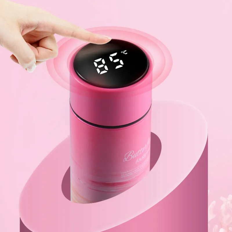 500ml Creative Thermos LED Stainless Steel Intelligent Touch Sensing Temperature Display Vacuum Flask Custom Water Bottle Cup | Дом и сад