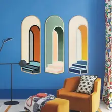 Тканый ковер из хлопка и льна в скандинавском стиле в стиле Артдеко, прикроватный коврик с геометрическим рисунком для гостиной, спальни, настенный домашний декор