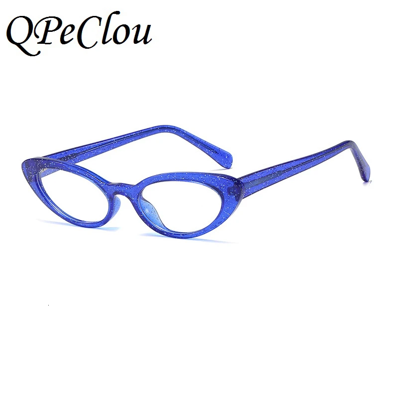 QPeClou TR90, маленькие овальные очки, оправа для женщин, фирменный дизайн, сексуальные очки кошачий глаз, женские цветные очки, оправа для очков