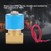 2 способа G1/" прямого действия латунь N/C KSD Соленоидный клапан для воды 0-1Mpa QX22-08 Электрический магнитный клапан ручной промывочный клапан