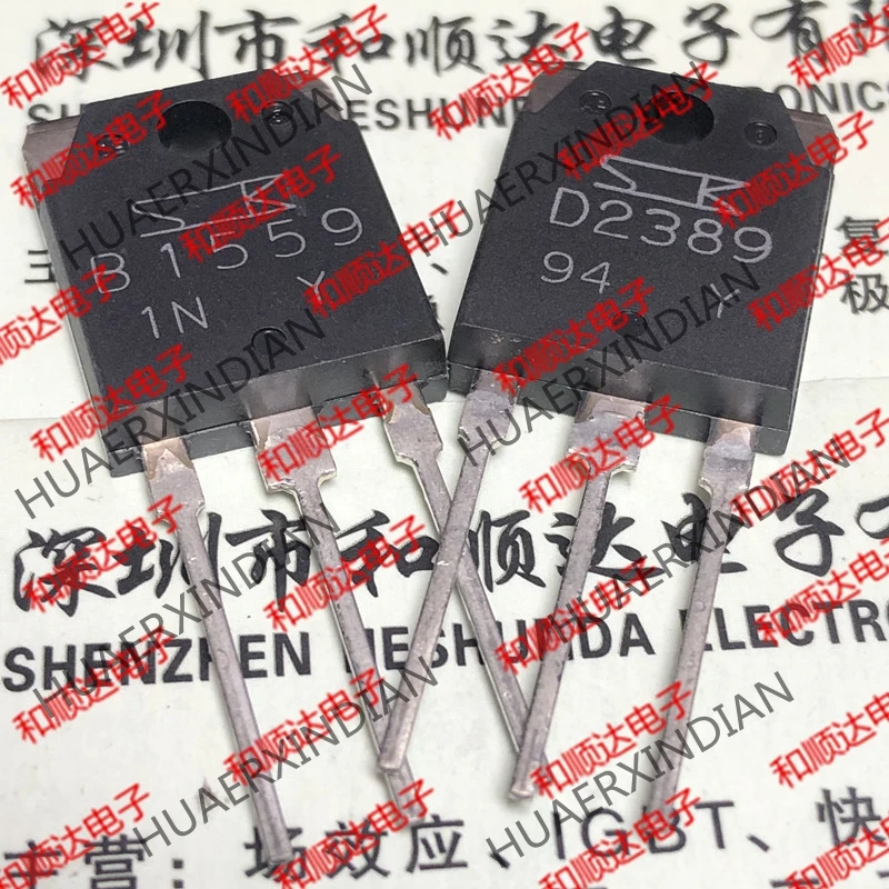 5 шт., новые оригинальные кнопки B1559 D2389 2SB1559 2SD2389 TO-3P на