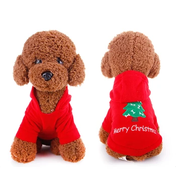 

Cute Pet Dog Tree Printed Hoodie Soft Cloth Puppy Coat Autumn Winter Warm Clothes