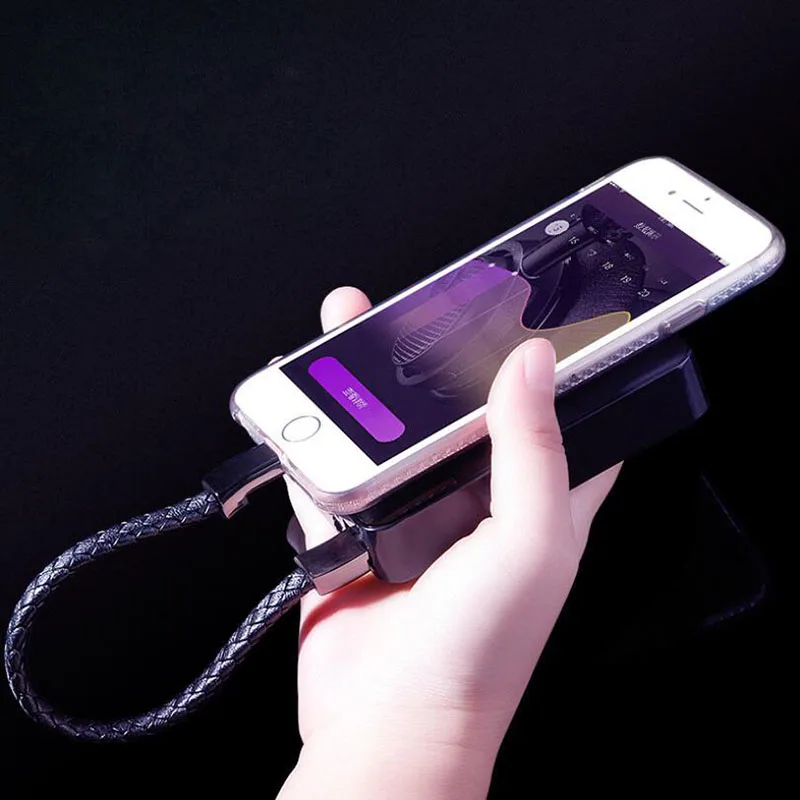 Кожаный спортивный заряжатель USB браслета кабель мобильного телефона кабель для передачи данных Быстрая зарядка быстрая iPhone X 7 8 Plus samsung S8 провод портативный