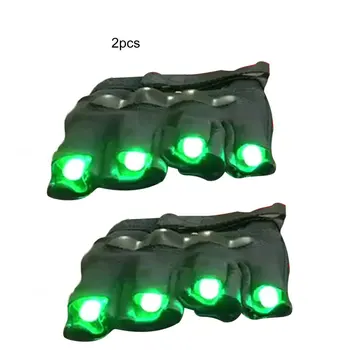 

Free shipping New High quality green laser gloves nightclub bar party dance singer dance props DJ mechanical gloves LED light