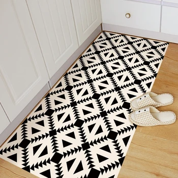

Funlife® Beige & Black Geometry Floor Sticker Decorative Waterproof Self Adhesive Ground Stickers for Furniture Bathroom Kitchen