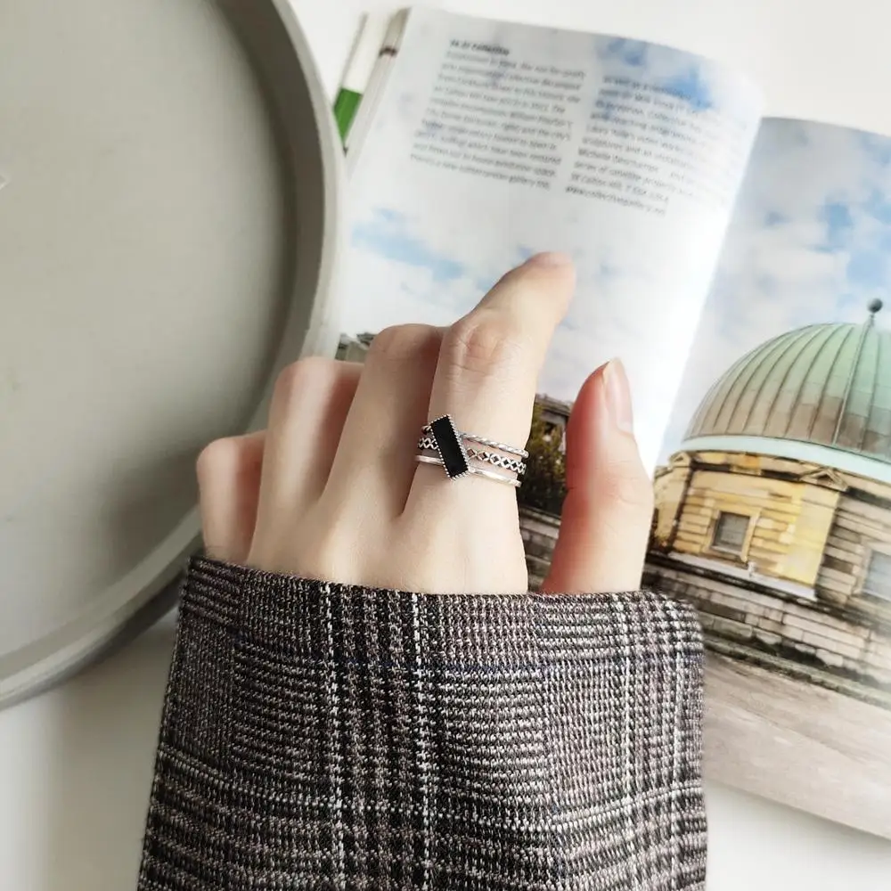 Vintage Engagement Ring Fashion Jewelry Silver Ring