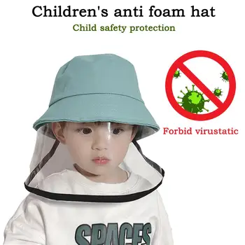 

Children's anti foam hat spring thin anti saliva fisherman hat Pure Cotton Baby Hat children's protective basin hat