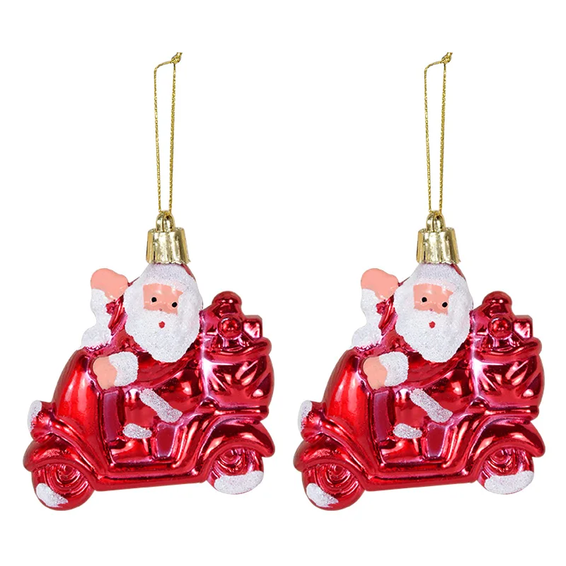 Moule d'ornement de boule de Noël, décorations d'arbre de Noël, crème  glacée, bonhomme de neige, maison, petit tour, pendentif, 2 pièces -  AliExpress