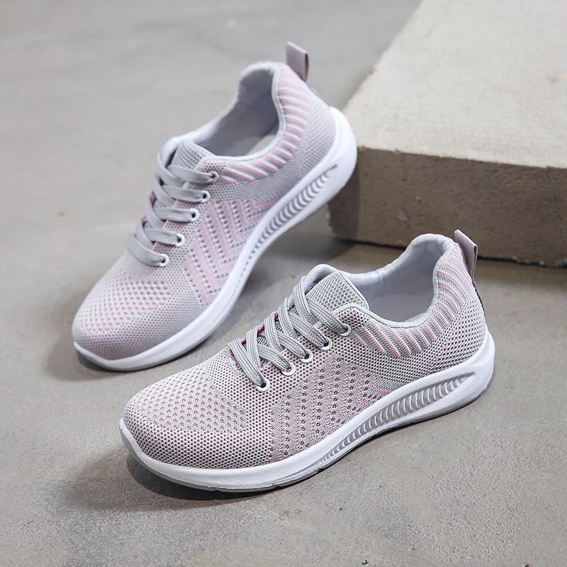 Color de malva vendaje petrolero Zapatillas deportivas baratas para mujer, calzado antideslizante resistente  al desgaste, para caminar y trotar, transpirables|Zapatillas de correr| -  AliExpress