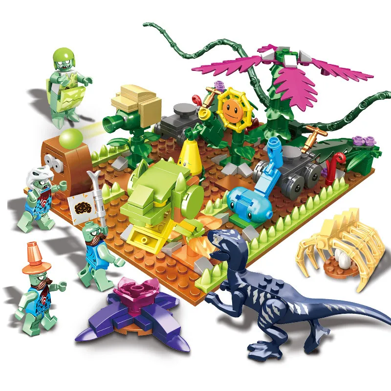 

Plants Vs Zombies Figures Building Blocks PVZ Action Figures Legoinglys Role Play Battles Learning Toys For Children Collection