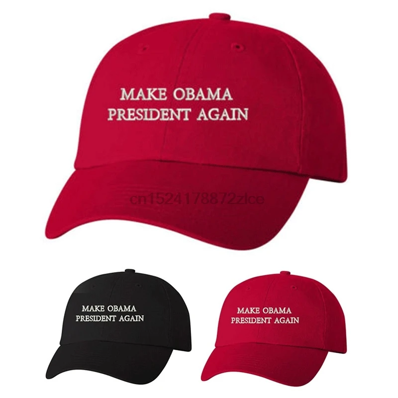 Пусть Обама снова президент папа шляпа бейсболка неструктурная красная черная хлопковая бейсболка для гольфа шляпы