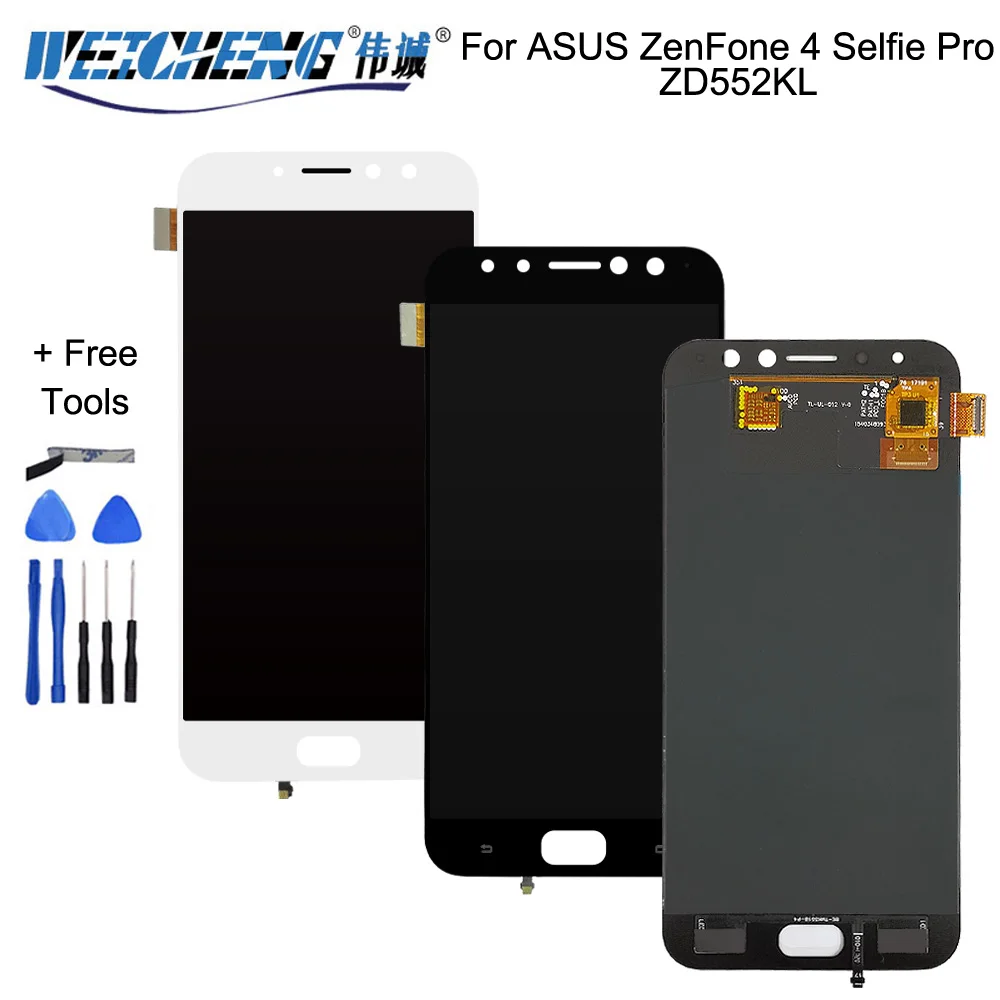 5 &quotдля ASUS ZenFone 4 Selfie Pro ZD552KL Z01MD lcd amoled экран OLED Сенсорная панель дигитайзер сборка
