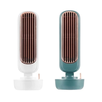 

2 Pcs Mini Desktop Atomizing Humidifying Spray USB Tower Cooling Fan Household Water Cooling Tower Air Conditioning Fan