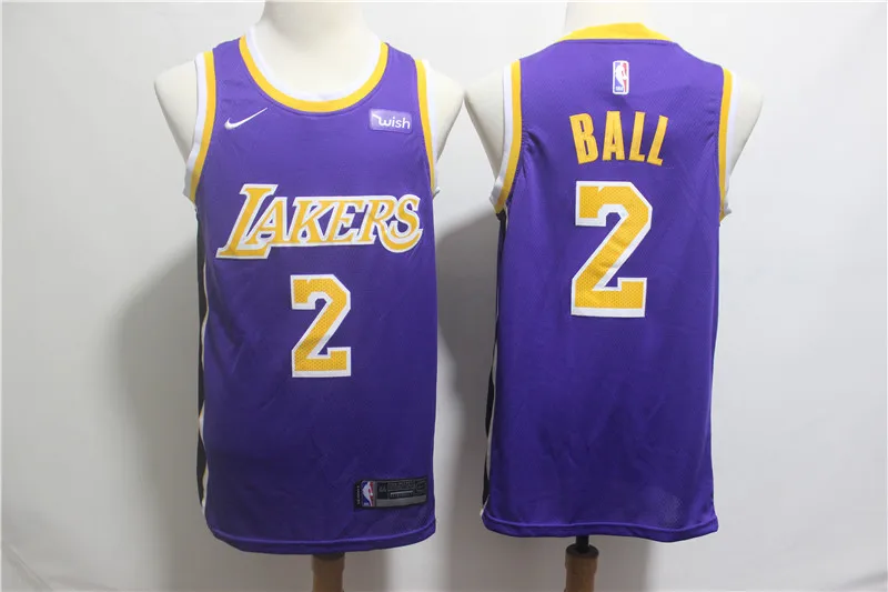 A+++ качество мужской взрослый#0 Кайл кузма 2 Lonzo мяч 14 Брэндон Ingram 24 Kobe Bryant Jersey Лос-Анжелес - Цвет: for men