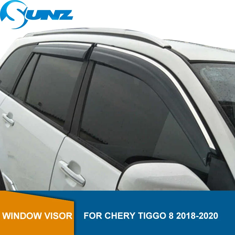 

Side Window Deflectors For CHERY Tiggo 8 2018 2019 2020 Window Deflector Visor Rain Sun Guard Vent SUNZ