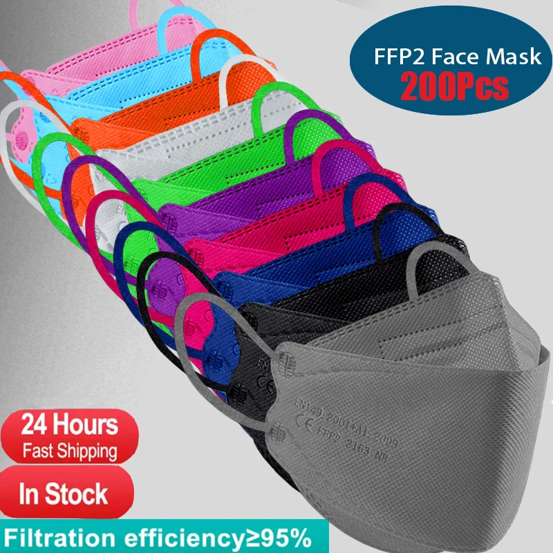 masks ffp2 face KN95 colors security protection n k 95 ffp 2 originais 4ply mask pff2 n95 mascarilla fpp2 homologada | Безопасность и