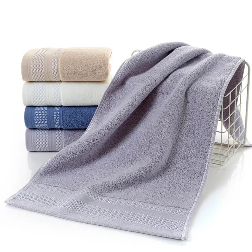 Color C Soft Face Towel Cotton Geometric Thick Home Hotel Spa for Adults Kids Water Absorption Towels Serviette Asciugamano Recznik - Цвет: Color C
