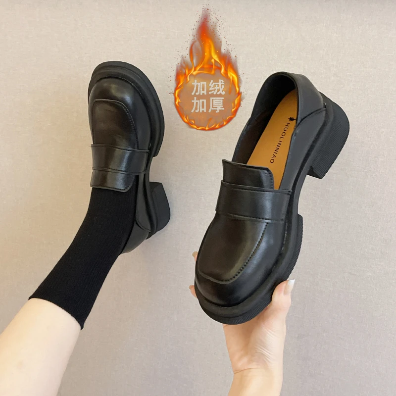 

Mary Jane Shoes Girls Japanese School Jk Uniform Accessories Lolita Shoes College Gothic PU Leather Platform High Quality Shoe