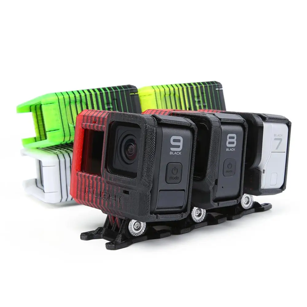 iFlight 3D Print TPU Adjustable Angle GoPro Hero 5/6/7/8 camera Mount(0~40°) W/Len cover/ND8 filter for XL5 V4/DC5/SL5 FPV frame 1