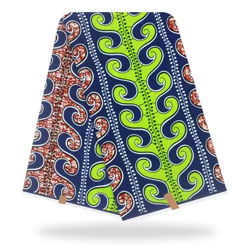 

Beautiful Colorful Real African Fabric Wax Prints Fabric Wax for Patchwork 6yards 100% Cotton for Party Dress Y200514-33
