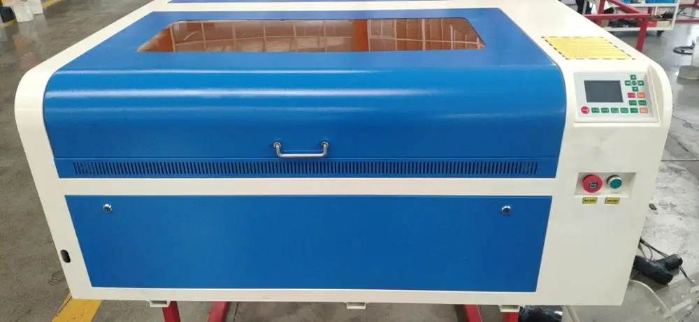 

Ruida control Reci 100W 6090 laser engraving and cutting machine with CW5000 water chiller free to EU country door include tax