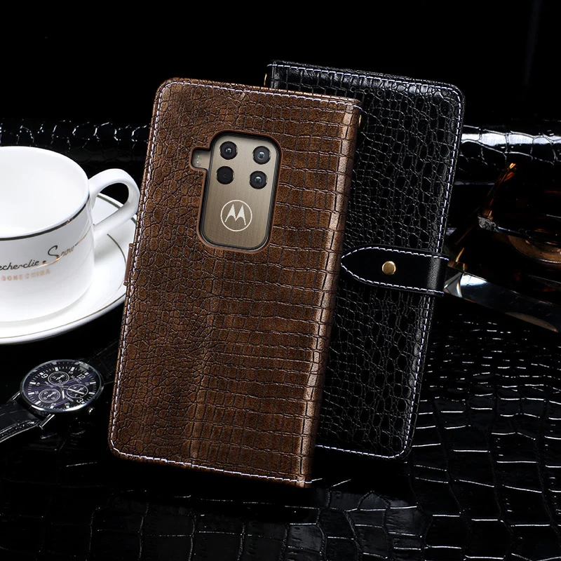 Стильный кожаный чехол с узором «крокодиловая кожа» для Motorola Moto One Zoom, роскошный флип-бумажник, чехол для телефона Motorola One Zoom