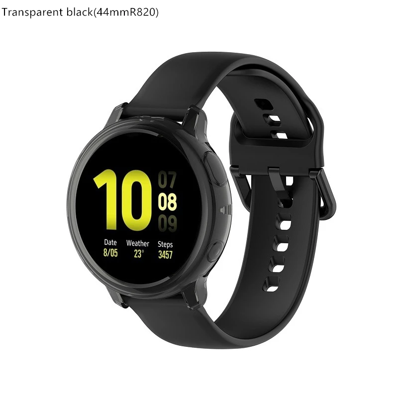 Для samsung galaxy watch active2 generation R830 R820 прозрачный защитный чехол ТПУ мягкий пластиковый анти-осенний защитный чехол