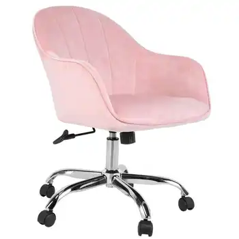 

Computer Chair Modern Velvet Chair Rotatable Adjustable Dressing Chair for Home Office Use Furniture Accessories