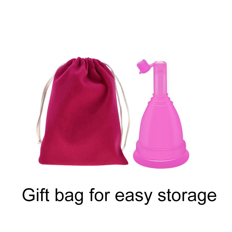 Горячая менструальная чашка для женщин женской гигиены медицинский многоразовый силикон чашка с крышкой два размера многоразовый период чашки