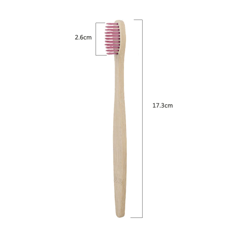Bamboo зубные щетки для взрослых, 10 шт., разноцветные мягкие щетинки, экологически чистые, cepillo dientes bambu, уход за полостью рта, clareador de dente